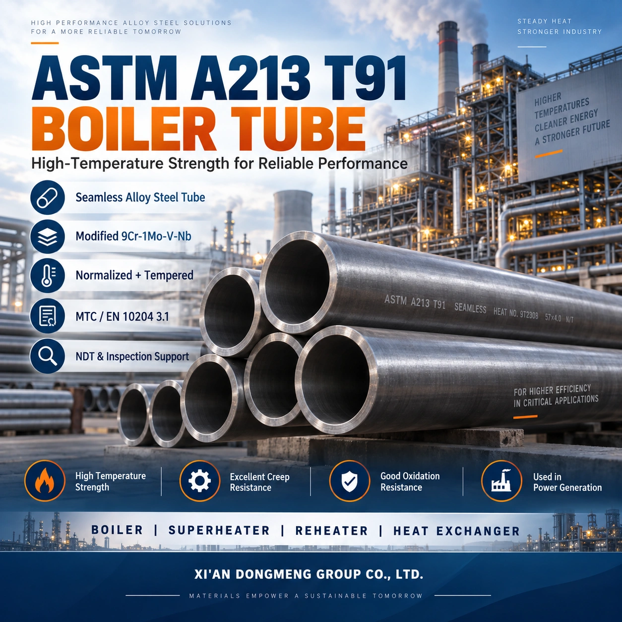 Rura kotłowa ASTM A213 T91